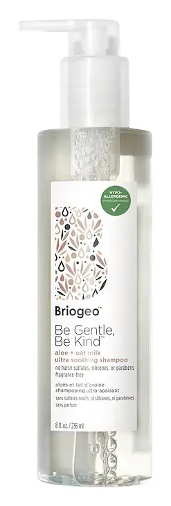 BrioGeo Be Gentle, Be Kind Aloe + Oat Milk Ultra Soothing Fragrance-free Hypoallergenic Shampoo