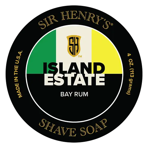 Sir Henry's Shave Soap Island Estate Bay Rum