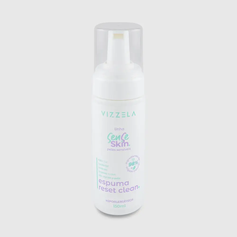 Vizzela Sense Skin  Espuma De Limpeza Reset Clean