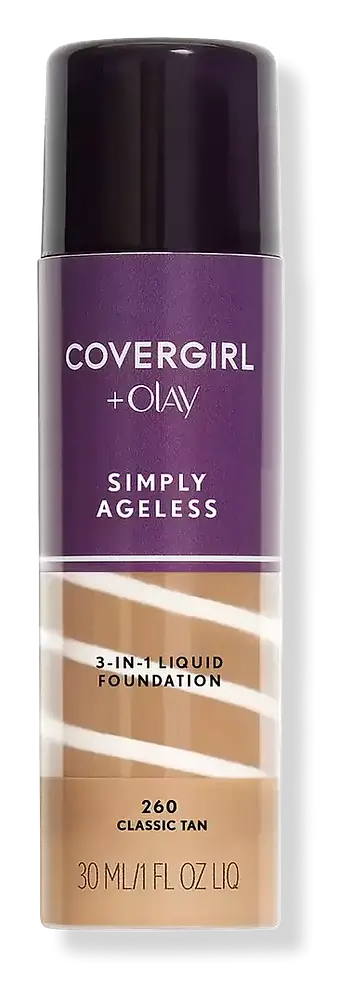 Covergirl + Olay Simply Ageless 3-In-1 Liquid Foundation 260 Classic Tan