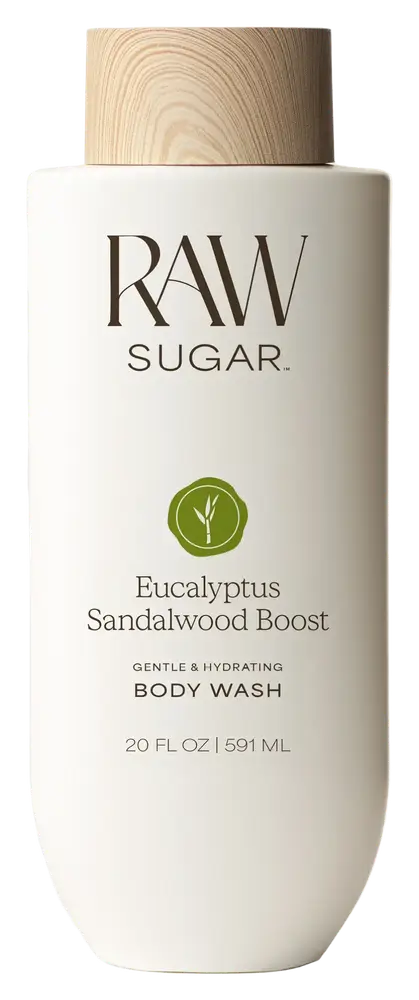 Raw Sugar Gentle & Hydrating Body Wash Eucalyptus Sandalwood Boost
