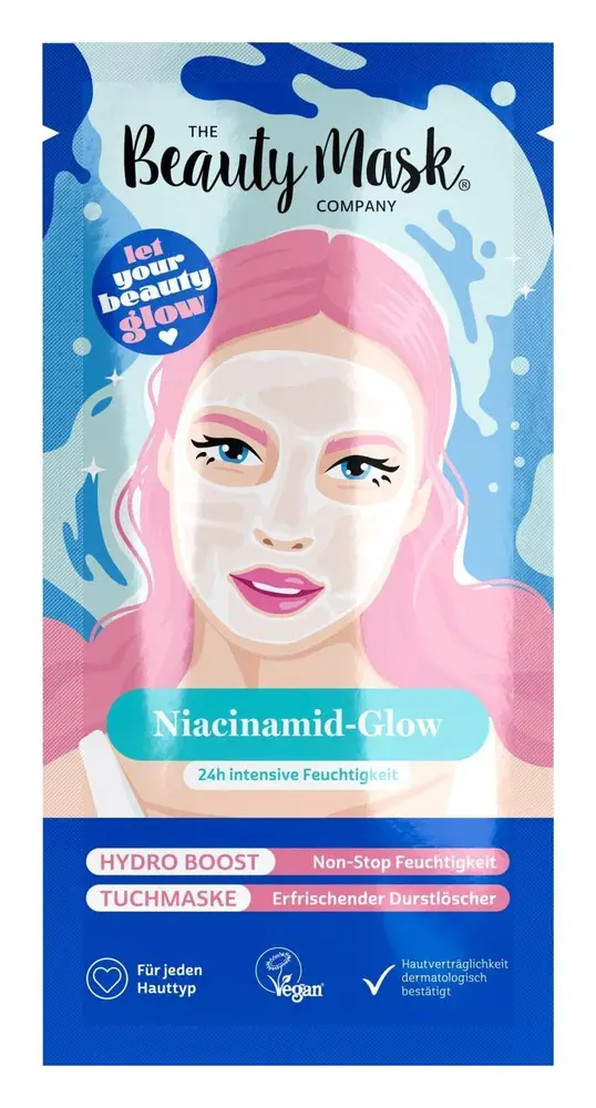 The Beauty Mask Company Niacinamid-Glow Hydro Boost Tuchmaske
