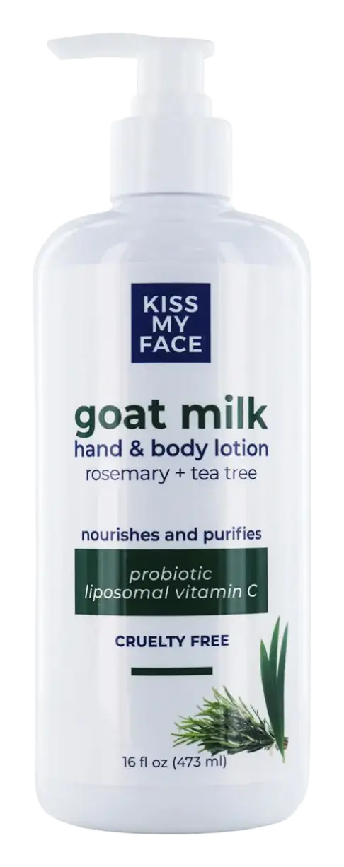 Kiss My Face Goat Milk Hand & Body Lotion Rosemary + Tea Tree