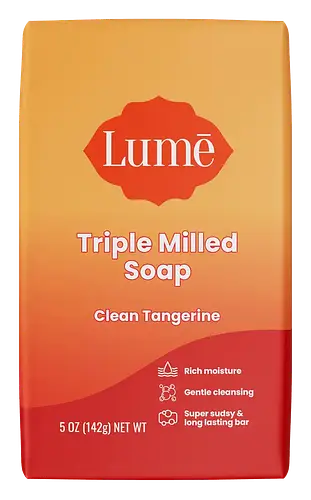 Lume Triple Milled Soap Bar Clean Tangerine