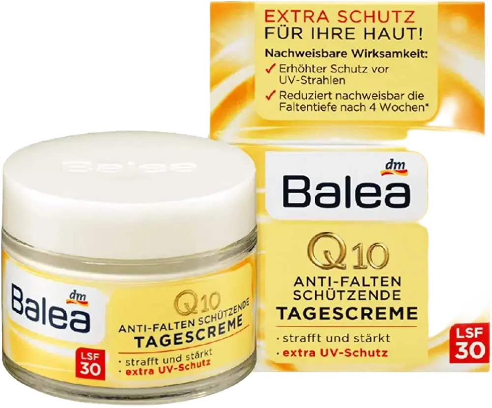 Balea Q10 Anti-Falten Tagescreme LSF 30