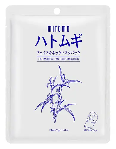 Mitomo Face And Neck Mask Hatomugi