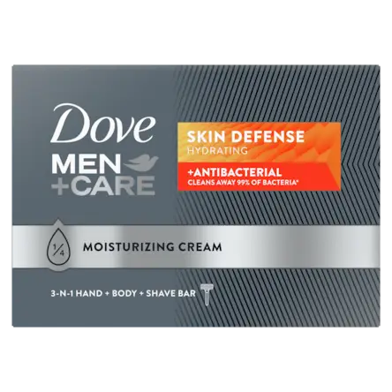 Dove Men+Care Skin Defense 3-In-1 Body And Hand Bar