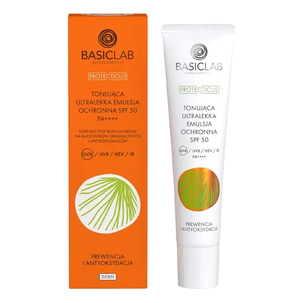 BasicLab Tonująca Ultralekka Emulsja Ochronna SPF 50