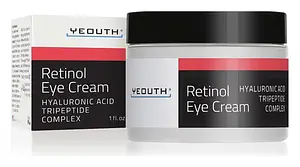 Yeouth Retinol Eye Cream with Hyaluronic Acid and Tripeptide Complex