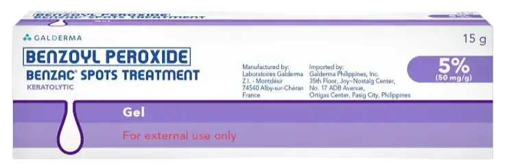 Benzac Benzoyl Peroxide Spots Treatment Gel 5%