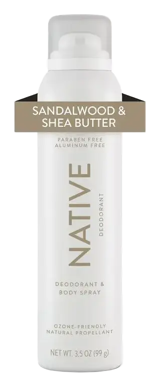 Native Deodorant & Body Spray Sandalwood & Shea Butter