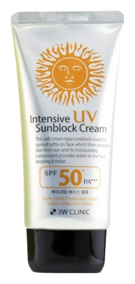 3W Clinic Intensive UV Sunblock Cream SPF50+ PA+++