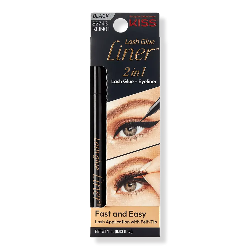 Kiss Felt Tip Glue Liner Lash Adhesive Black