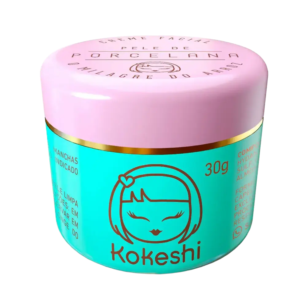 Kokeshi Hidratante Facial Pele De Porcelana