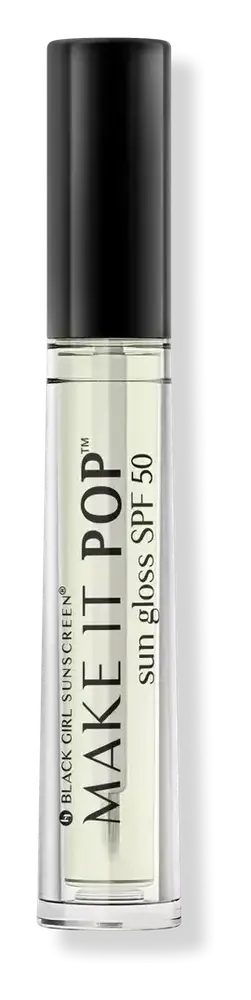 Black Girl Sunscreen Make It Pop Sungloss SPF 50 Clear