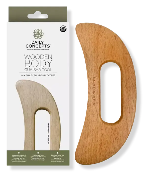 Daily Concepts Wooden Body Gua Sha Tool