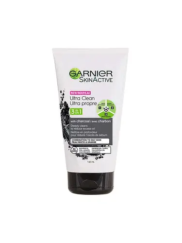 Garnier SkinActive Ultra Clean 3-In-1 Cleanser With Charcoal