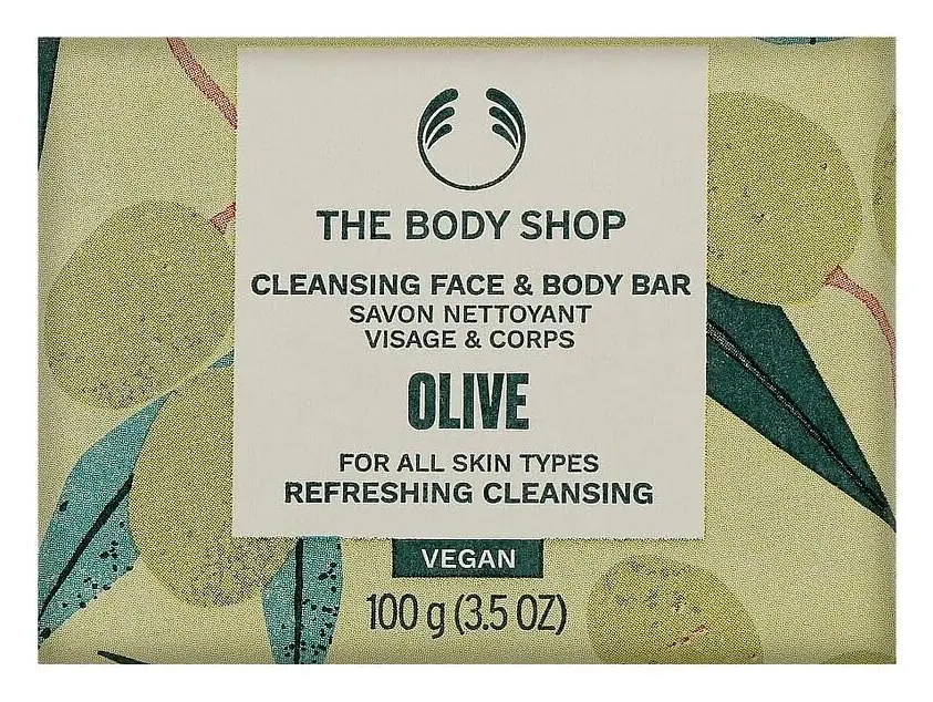 The Body Shop Cleansing Face & Body Bar Olive