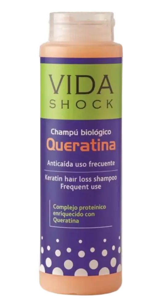 Vida Shock Champú Biológico Queratina Anticaida