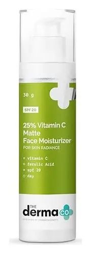 The Derma Co 25% Vitamin C Matte Face Moisturizer SPF 20