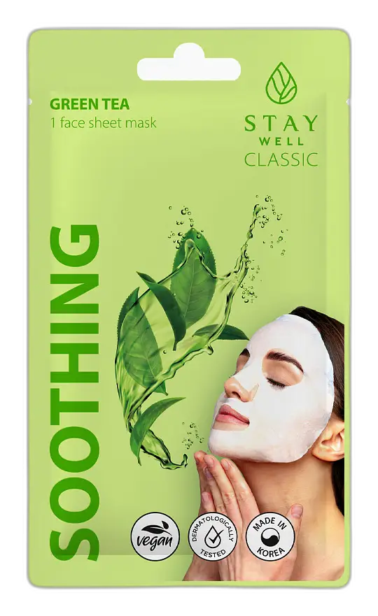 Stay Well Classic Mask Soothing Green Tea