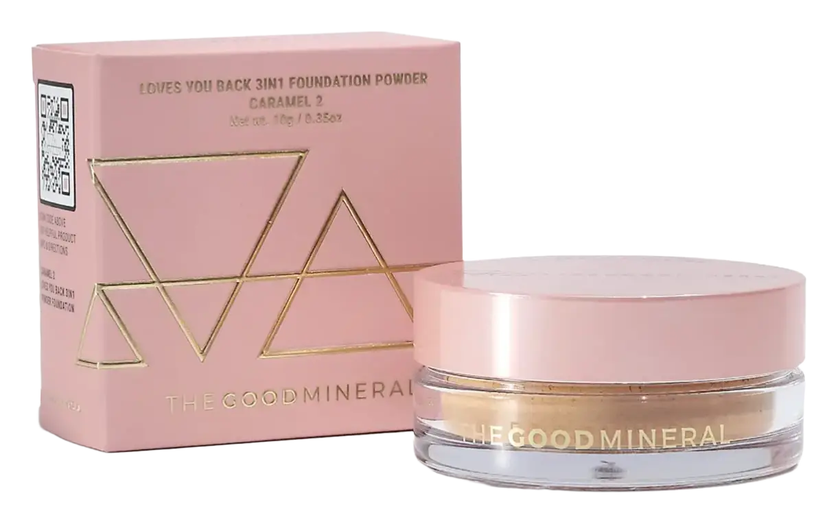 The Good Mineral Loves You Back 3In1 - Powder Foundation Caramel 2