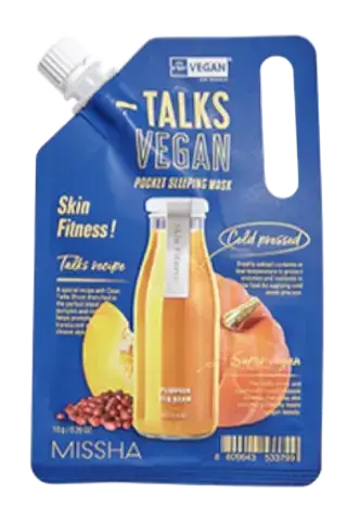 Missha Talks Vegan Pocket Sleeping Mask Skin Fitness