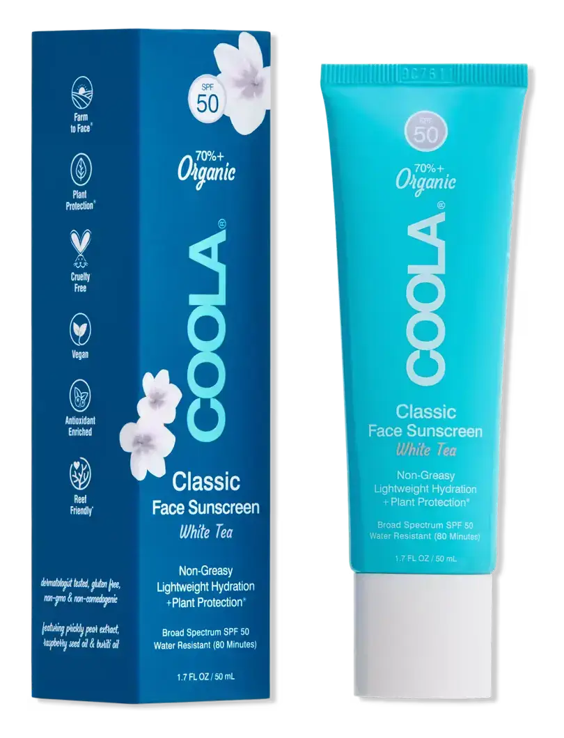 COOLA Classic Face Sunscreen SPF 50 White Tea