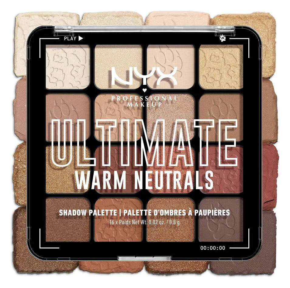 NYX Cosmetics Ultimate Shadow Palette Warm Neutrals
