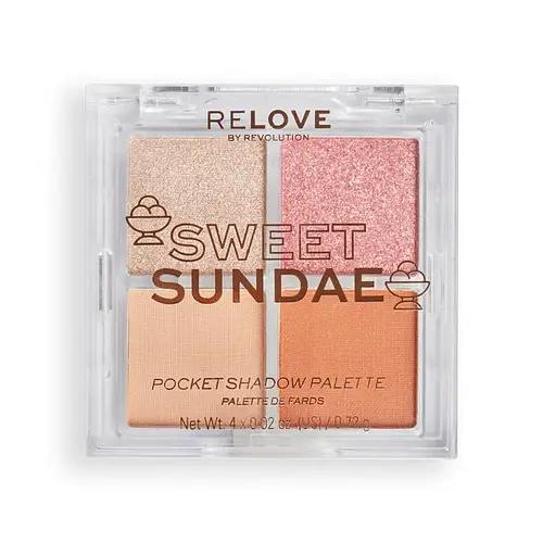 Revolution Beauty Relove Pocket Eyeshadow Palette Sweet Sundae