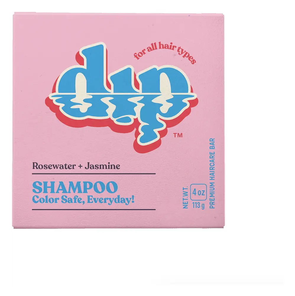 dip Color Safe Shampoo Bar for Every Day Rosewater & Jasmine
