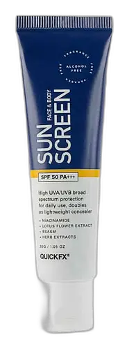 Quickfx Face And Body Sunscreen SPF 50 PA+++