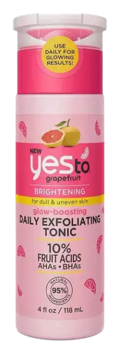 Yes To Grapefruit Glow-Boosting Daily Exfoliating Tonic