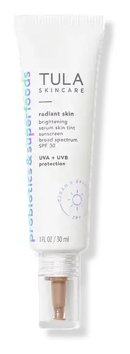 Tula Skincare Radiant Skin Brightening Serum Skin Tint Sunscreen SPF 30 10 - Light/Medium Olive