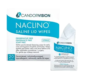 CandorVision Naclino Saline Lid Wipes