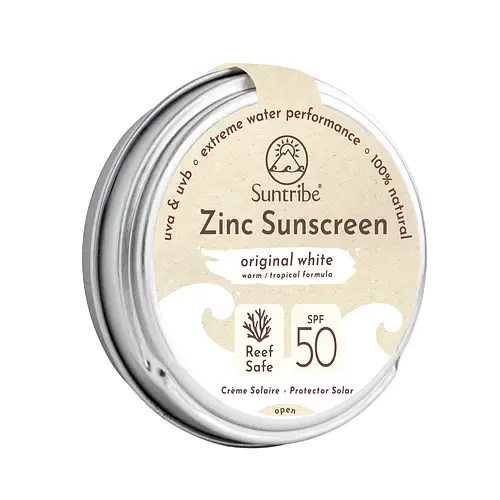 Suntribe Natural Mineral Face & Sport Zinc Sunscreen SPF 50 White