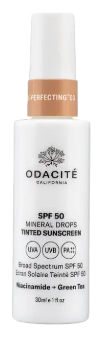 Odacité California SPF 50 Tinted Mineral Drops 03 Medium