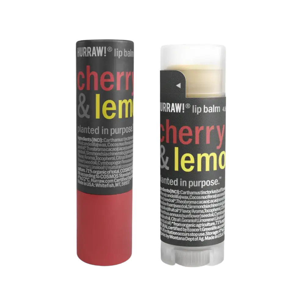 Hurraw! Flavor Combos Lip Balm Cherry & Lemon