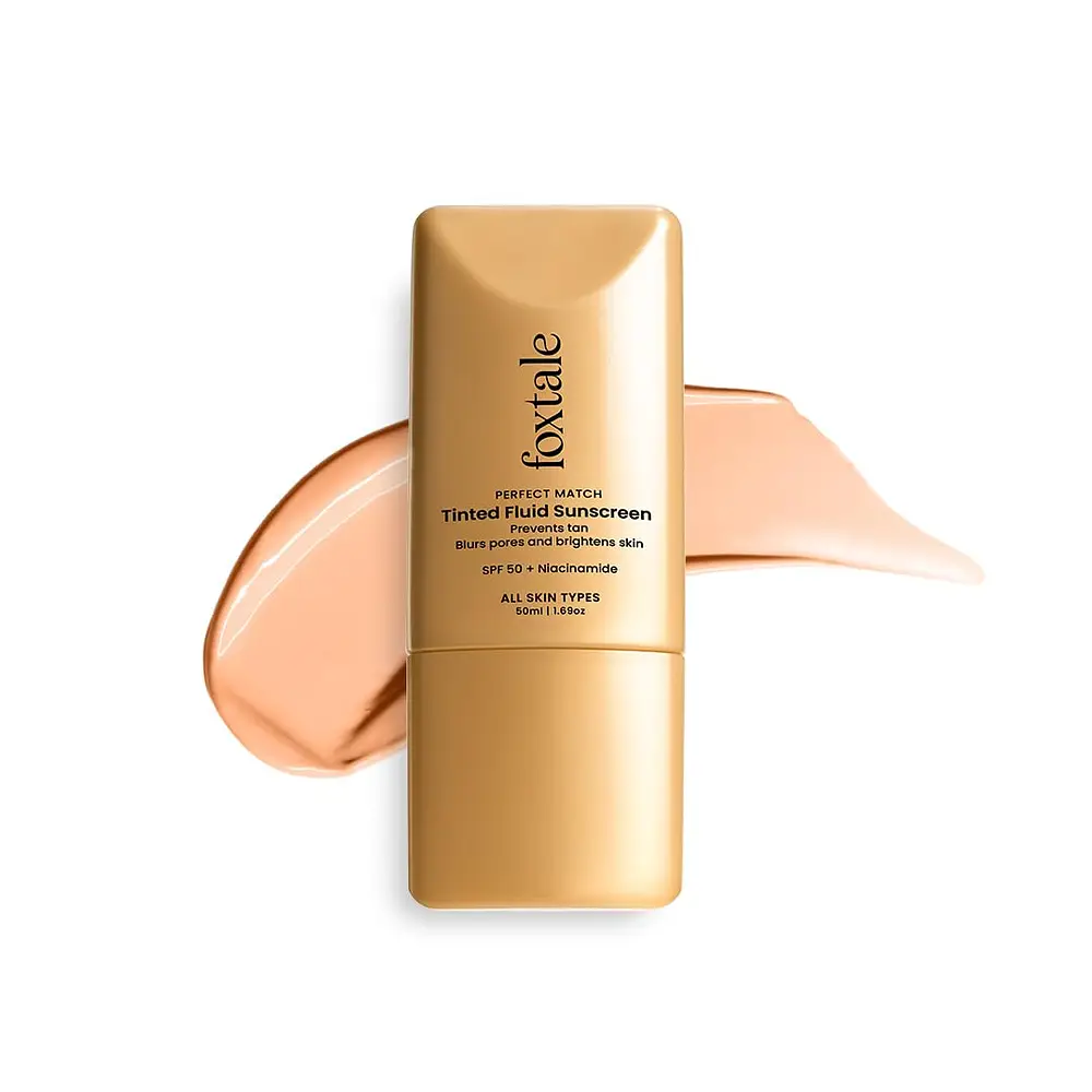 Foxtale Tinted Fluid Sunscreen SPF 50 Caramel