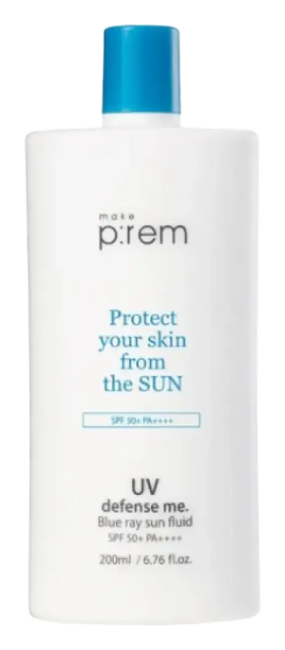 Make p:rem UV Defense Me Blue Ray Sun Fluid SPF 50+ PA++++