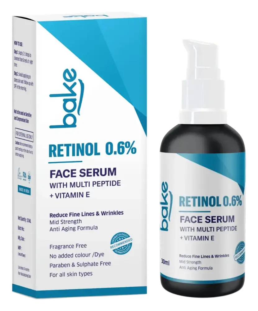 Bake Retinol 0.6% Face Serum With Multi Peptides