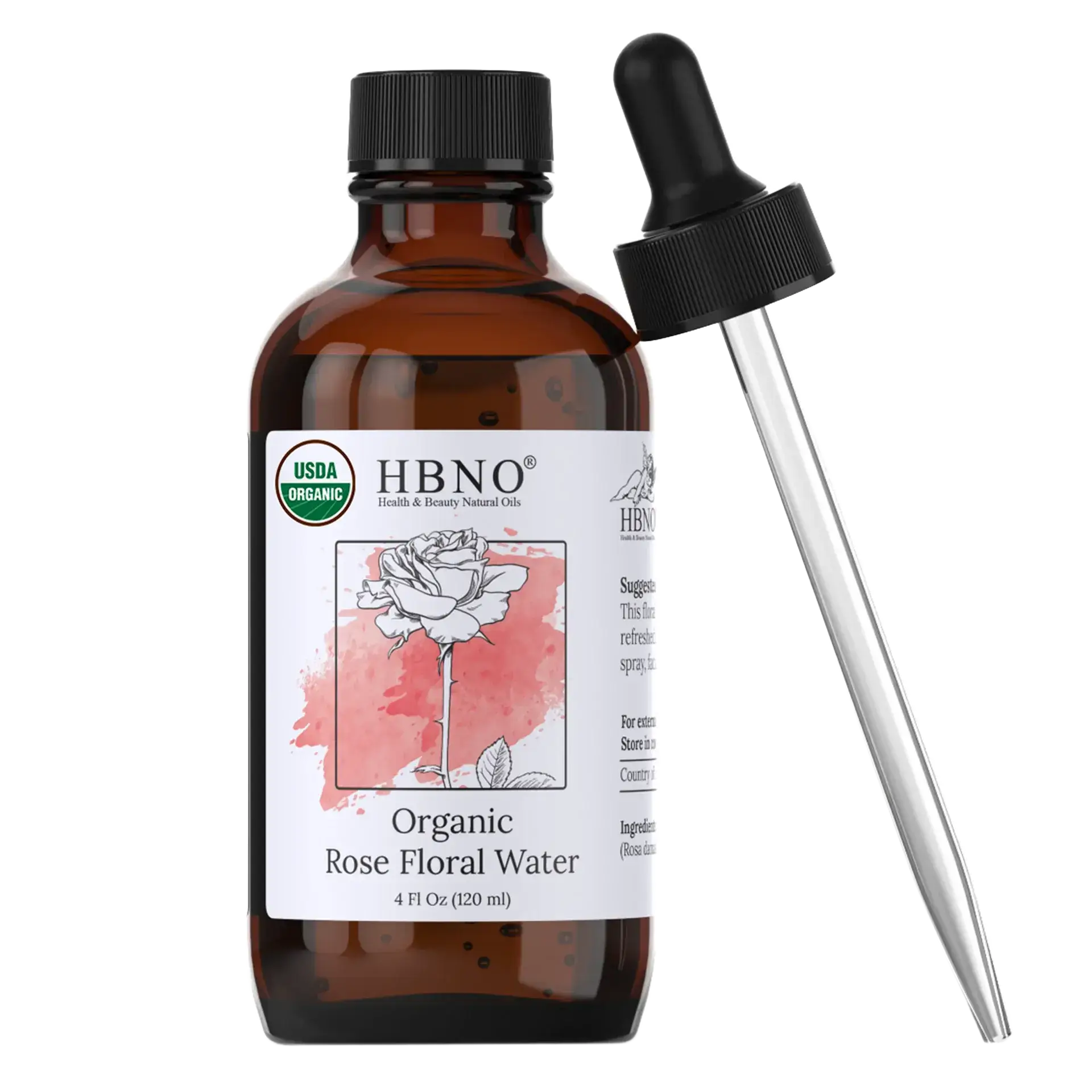 HBNO Organic Rose Floral Water