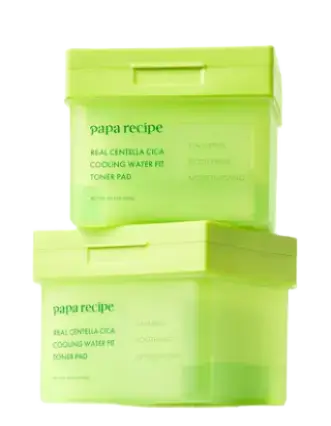Papa Recipe Real Centella Cica Cooling Water Fit Toner Pad