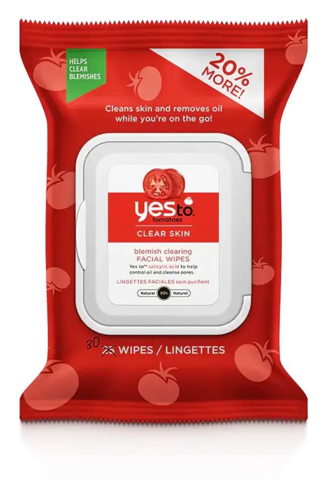 Yes To Tomatoes Clear Skin Blemish Clearing Facial Wipes
