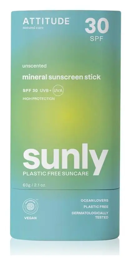 ATTITUDE Sunly Sunscreen Stick SPF 30 Unscented