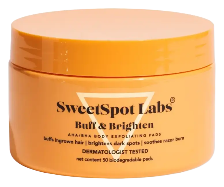 SweetSpot Labs Buff & Brighten AHA/BHA Body Exfoliating Pads