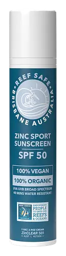 Reef Safe Zinc Sport Sunscreen SPF 50 Tan