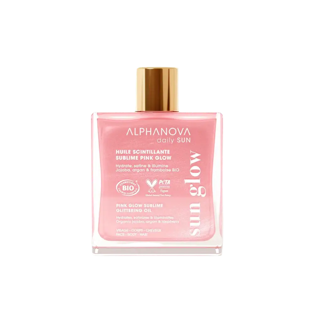 Alphanova Pink Glow Sublime Glittering Oil
