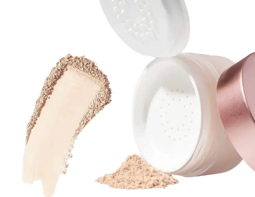 GRWM Cosmetics Powder Rush Loose Baking & Setting Powder Cream Puff