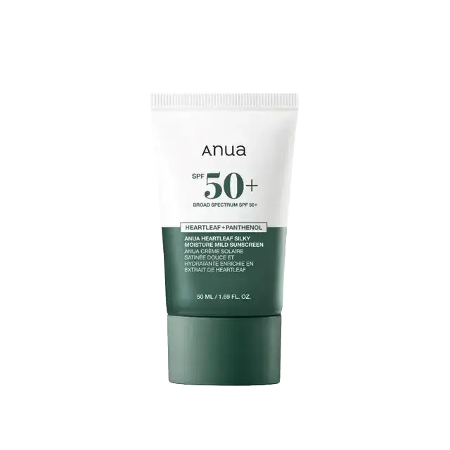 Anua Heartleaf Silky Moisture Mild Sunscreen SPF 50+